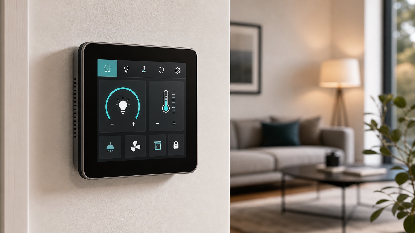 Using a 4-Inch Square HMI in Home Automation