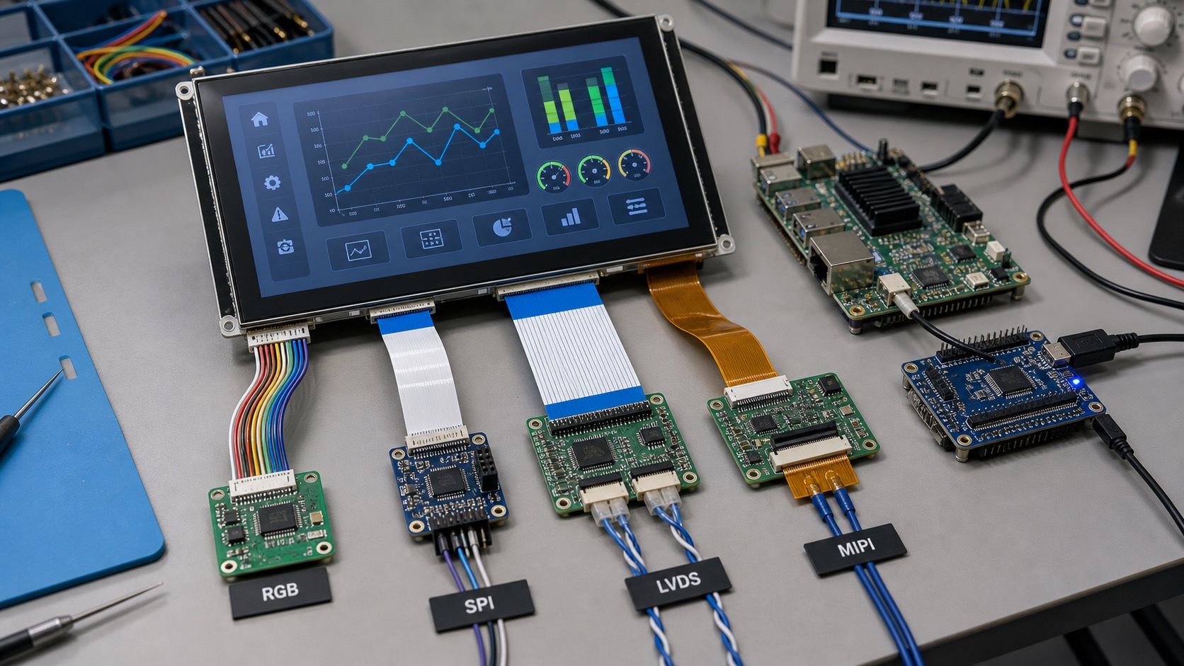 TFT Display Interface Selection: RGB, SPI, LVDS, and MIPI